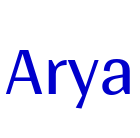 Arya шрифт