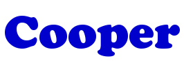 Cooper шрифт
