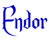 Endor шрифт