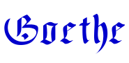 Goethe шрифт