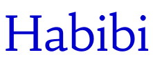 Habibi шрифт