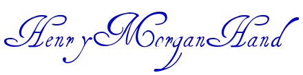 HenryMorganHand шрифт
