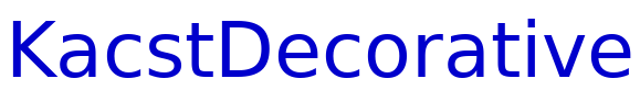 KacstDecorative шрифт