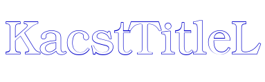 KacstTitleL шрифт