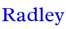 Radley шрифт