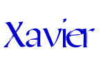 Xavier шрифт