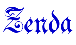 Zenda шрифт
