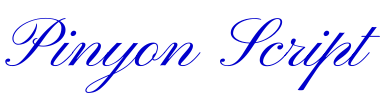 Pinyon Script шрифт
