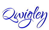 Qwigley шрифт