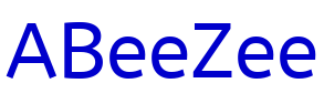 ABeeZee шрифт