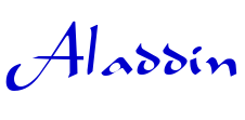 Aladdin шрифт