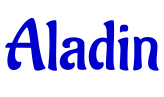 Aladin шрифт