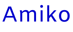 Amiko шрифт