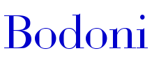 Bodoni шрифт