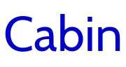Cabin шрифт