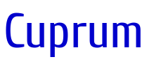 Cuprum шрифт