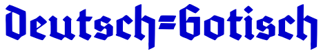 Deutsch-Gotisch шрифт