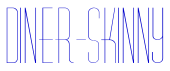 Diner-Skinny шрифт