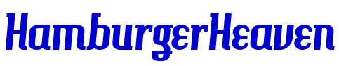 HamburgerHeaven шрифт
