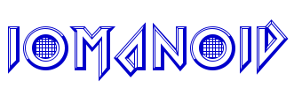 Iomanoid шрифт