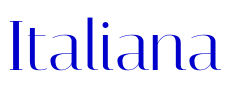 Italiana шрифт