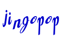 Jingopop шрифт