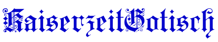 KaiserzeitGotisch шрифт