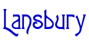 Lansbury шрифт