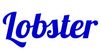 Lobster шрифт