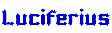 Luciferius шрифт