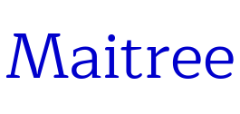 Maitree шрифт
