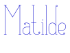 Matilde шрифт