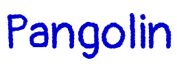 Pangolin шрифт