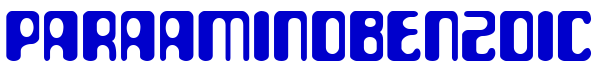ParaAminobenzoic шрифт