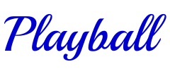 Playball шрифт