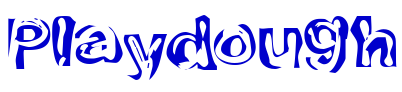 Playdough шрифт