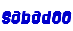 Sabadoo шрифт