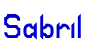 Sabril шрифт