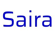 Saira шрифт